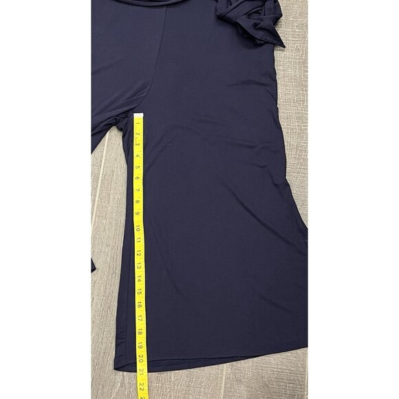 BODEN Beatrice Jersey Jumpsuit Size 8P Navy pockets Stretch Long Sleeves Belt - Picture 10 of 16